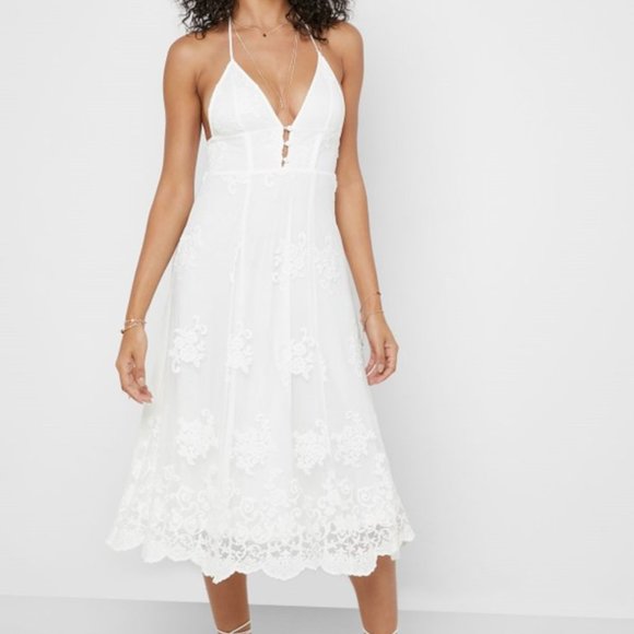 FOREVER 21 - Lace Plunge Dress (S) - Picture 3 of 6